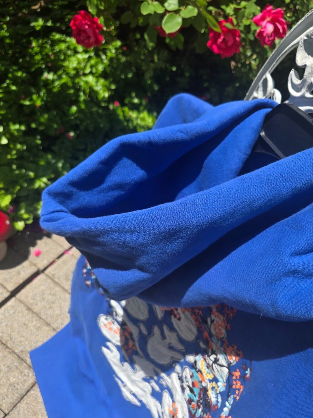 Sold out Free people at my best embroidered hoodie in stellar blueXS - Picture 8 of 17